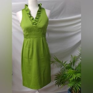 COPY - London Times Petites bright green dress. Size 4P. NWT.